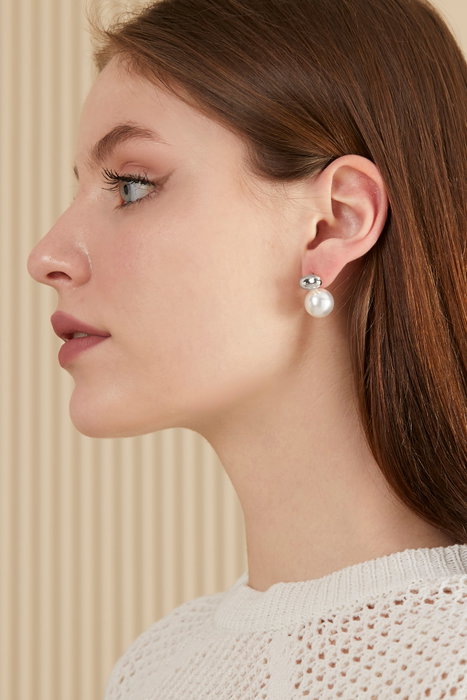 Heliophilia Silver Pendientes de Plata con Circón